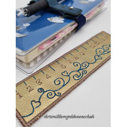 Stickdatei - ITH Anhänger Lineal